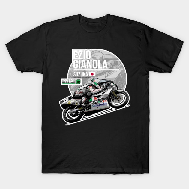 Ezio Gianola 1989 Suzuka T-Shirt by lavonneroberson